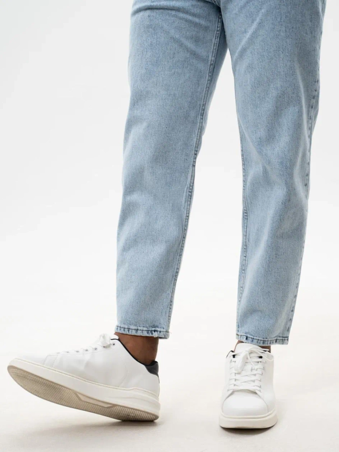 Spodnie męskie Jeans Carrot Jigga Wear Crown jasne niebieskie