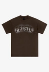 Koszulka męska t-shirt oversize Prosto Jung brązowa
