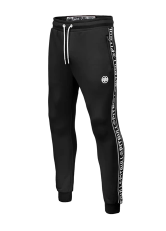 Spodnie dresowe męskie Pit Bull Tape Logo 24 Pit Bull Track Pants czarne