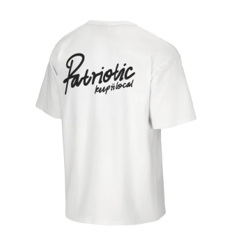 Koszulka męska T-shirt oversize Patriotic College Keep It biała