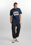 Koszulka męska t-shirt Prosto Runner granatowa