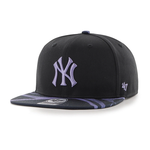 Czapka z daszkiem 47 Brand New York Yankees Black Enamel Twist fioletowo/czarna