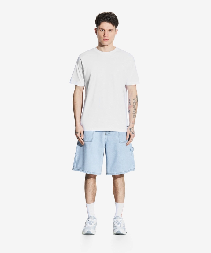 Spodenki męskie jeansowe Prosto Zaxx Baggy jasno niebieskie