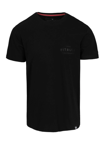 Koszulka męska T-Shirt Pit Bull Pitbull USA CAL Slim Fit czarna