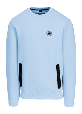 Bluza męska bez kaptura Pitbull Pit Bull Dogwood 25 jasno niebieska