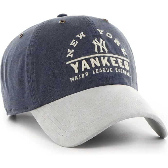 Czapka z daszkiem 47 Brand New York Yankees Windham Suede Clean Up grafitowa