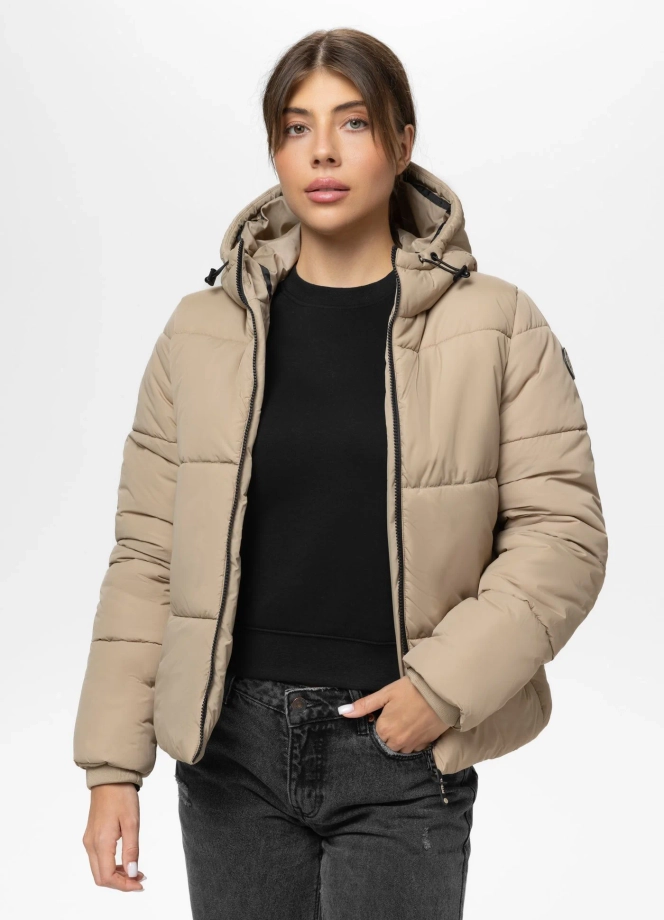 Kurtka damska zimowa Pit Bull Vista beżowa