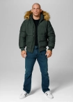 Kurtka zimowa męska Pit Bull Burnt Hooded Jacket zielona