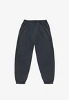 Spodnie dresowe męskie oversize Prosto Team Washed granatowe