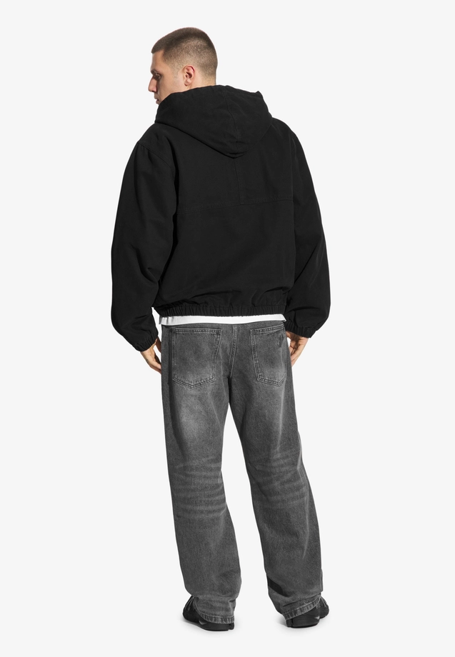 Kurtka męska przejściowa Prosto Padded sprany czarny