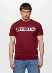 Koszulka męska T-Shirt Pitbull Hilltop bordowa burgundowa