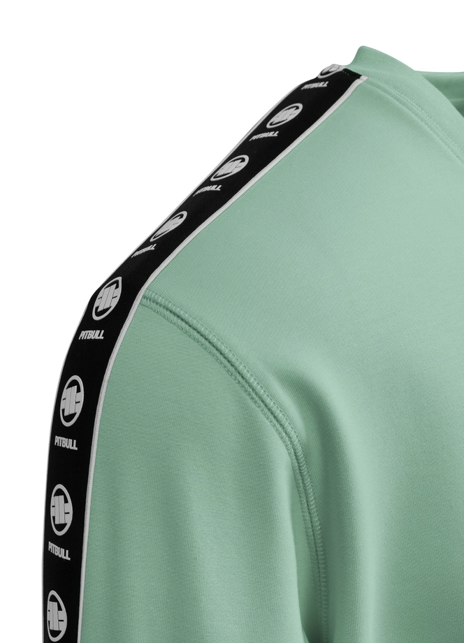 Bluza męska bez kaptura Pitbull Pit Bull Tape Nugget miętowa zielona