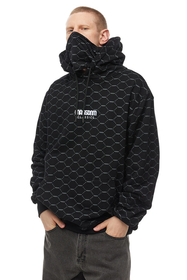Bluza męska z kapturem Mass Dnm Biarritz czarna