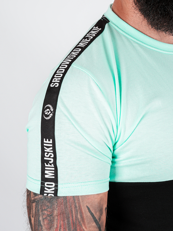 Koszulka męska t-shirt Środowisko Miejskie Classic small miętowa/czarna