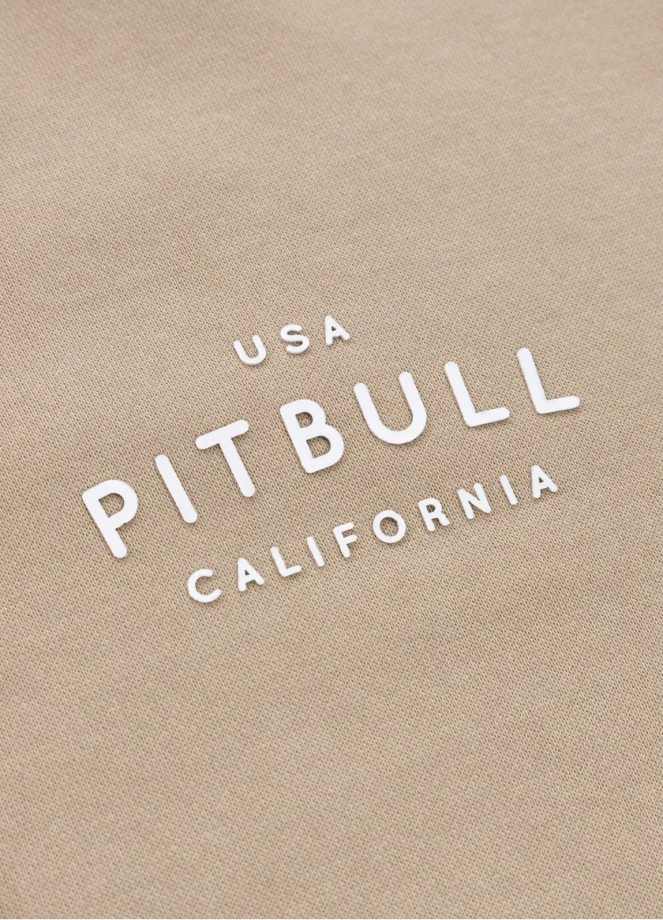 Bluza damska Pit Bull Manzanita Pitbull hooded zip beżowa