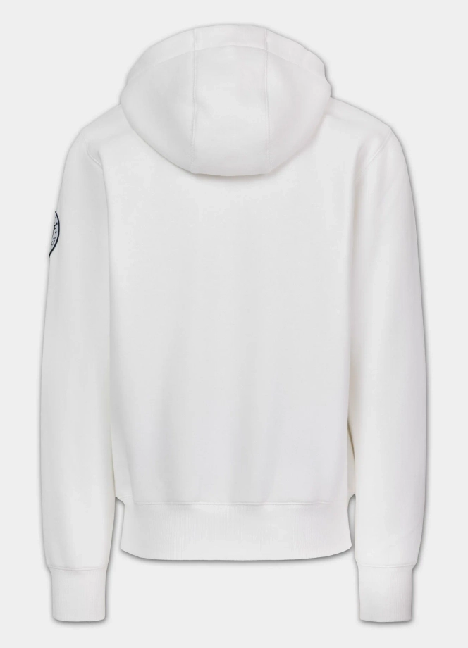 Bluza męska rozpinana z kapturem Pit Bull Norton off white biała