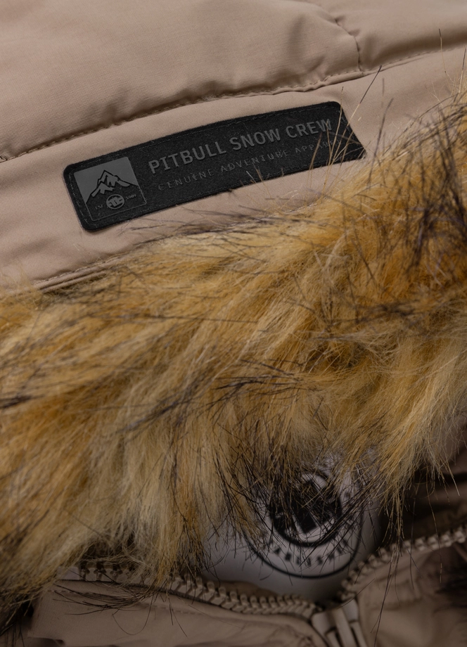 Kurtka zimowa męska Pit Bull Burnt Hooded Jacket beżowa