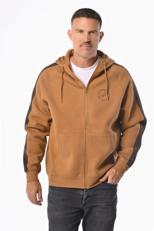 Bluza męska rozpinana z kapturem Pit Bull San Diego CA miodowy żółty