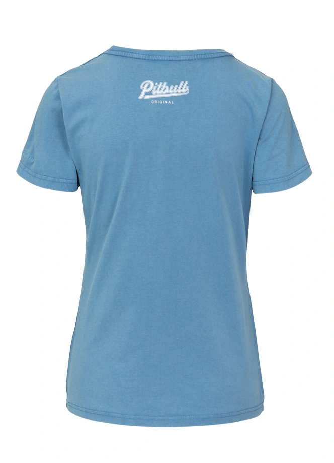 Koszulka damska T-shirt Pit Bull Angel Logo niebieska