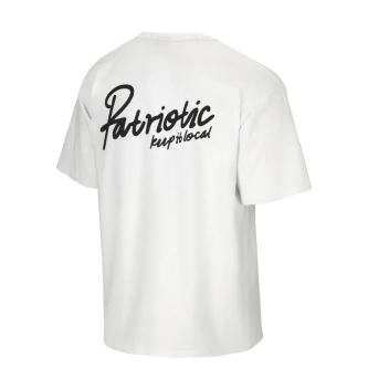 Koszulka męska T-shirt oversize Patriotic College Keep It biała