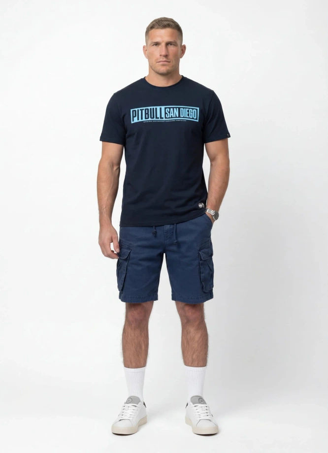 Koszulka męska T-Shirt Pitbull Eighty Nine Dog granatowa