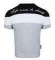 Koszulka męska T-shirt Octagon Tyle Szans Ile Odwagi trójkolorowy biało/czarno/szary
