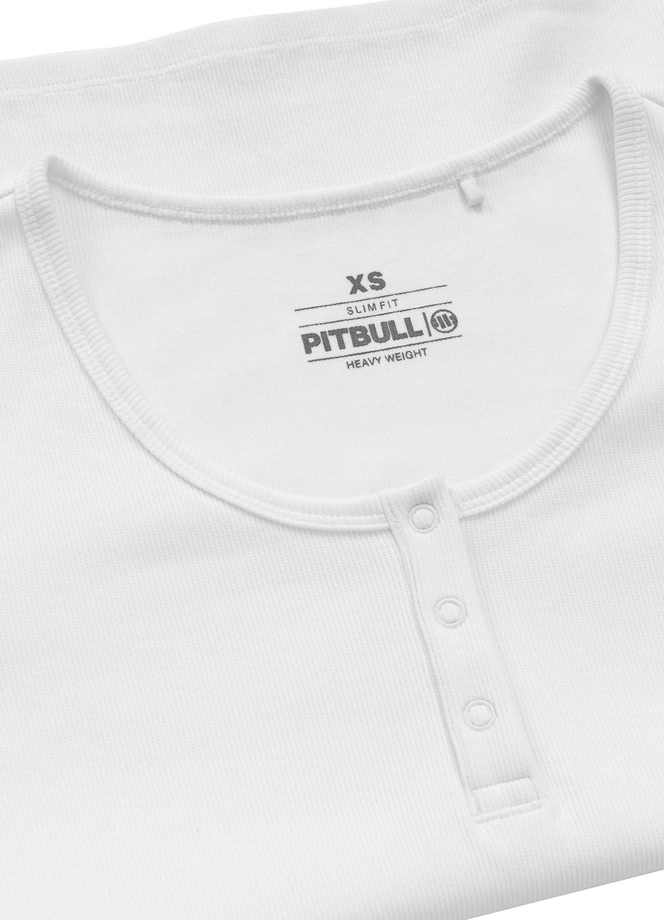 Koszulka longsleeve damski Pit Bull Rib biała
