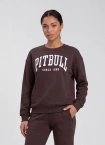 Bluza damska bez kaptura Pitbull Norton brązowa