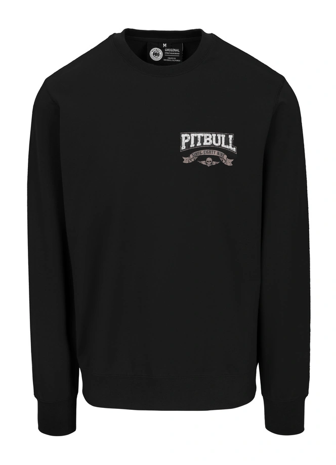 Bluza męska bez kaptura Pitbull Pit Bull Troublemaker czarna