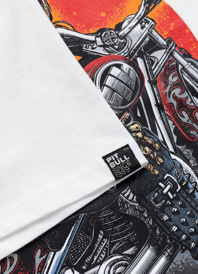 Koszulka męska T-Shirt Pit Bull Rebel Born biała