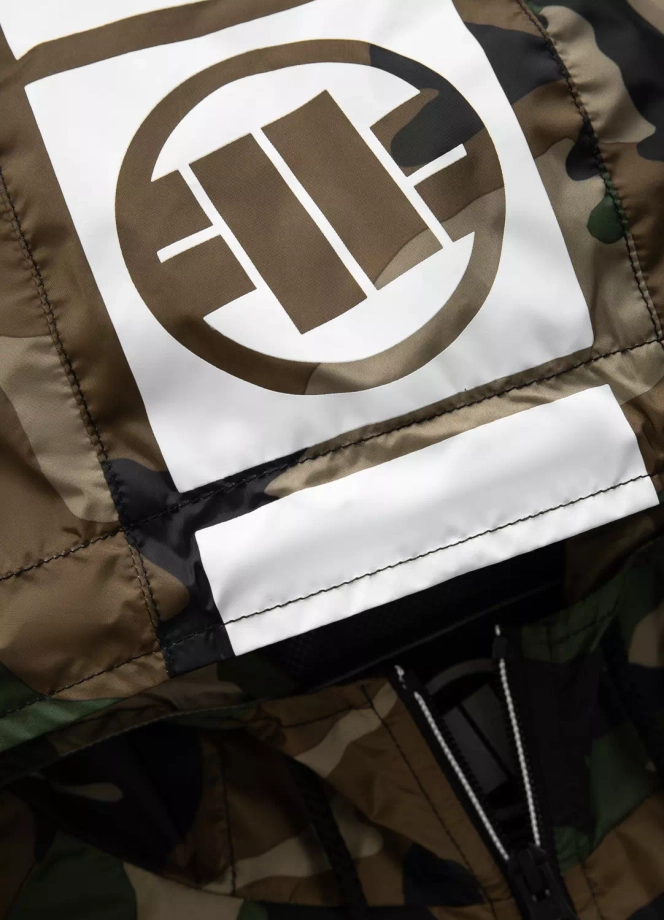 Kurtka męska wiosenna przejściowa Pit Bull Athletic Hilltop Nylon Jacket wiatrówka zielone camo