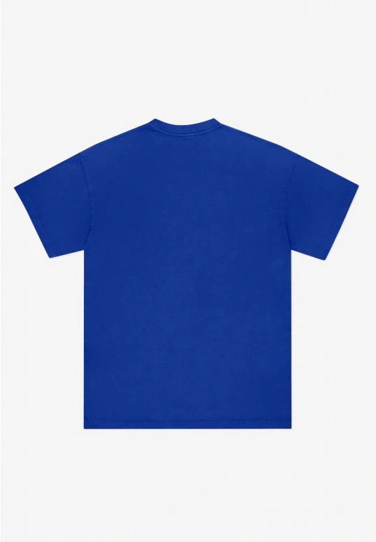 Koszulka męska t-shirt oversize Prosto Jung niebieska