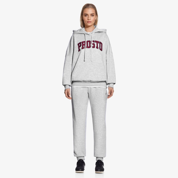 Spodnie dresowe damskie Prosto Klasyk Liza szare