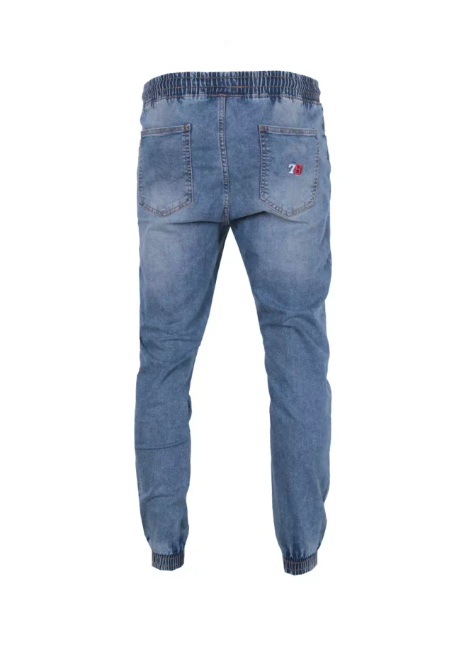 Spodnie męskie jogger Moro Sport White Red 78 Pocket 3D Effect ACID niebieski