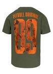 Koszulka męska T-Shirt Pitbull Eighty Nine Dog oliwkowa zielona
