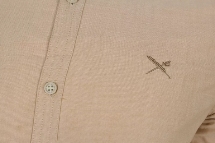 Koszula męska Iriedaily Samuel LS shirt beżowy