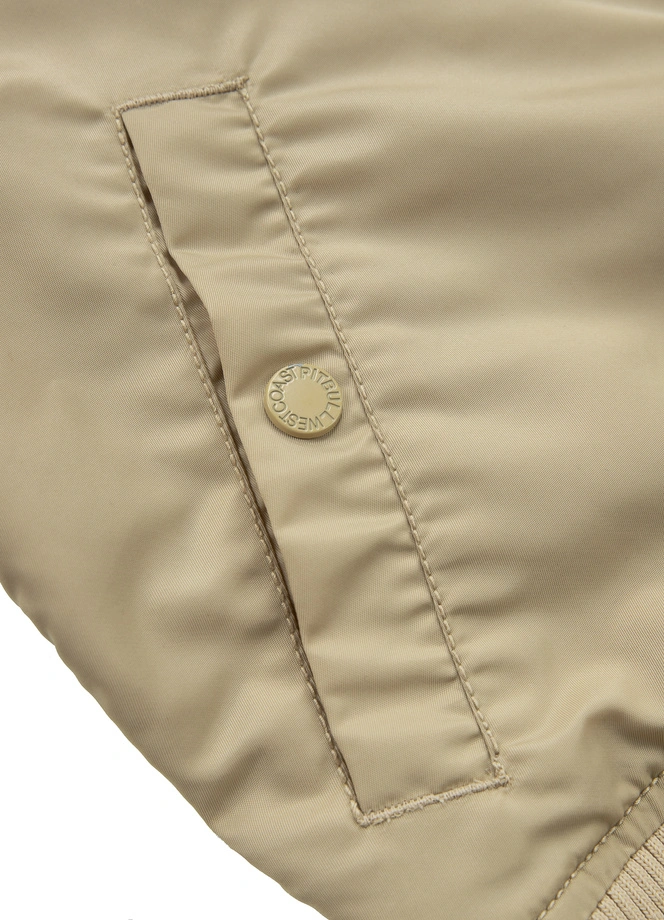 Kurtka damska przejściowa wiosenna Pit Bull Genesee 3 Flight Jacket beżowa