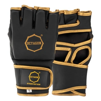 Rękawice MMA Octagon Gold Edition Mat czarno/złote