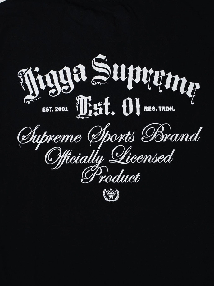 Koszulka męska t-shirt oversize Jigga Wear Gothic czarna