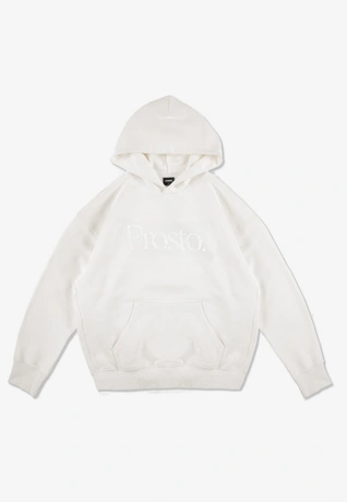 Bluza męska z kapturem oversize Prosto Mizo kremowa