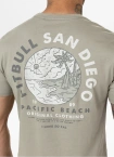 Koszulka męska T-Shirt Pit Bull Pitbull Planet Surf szara oliwkowa