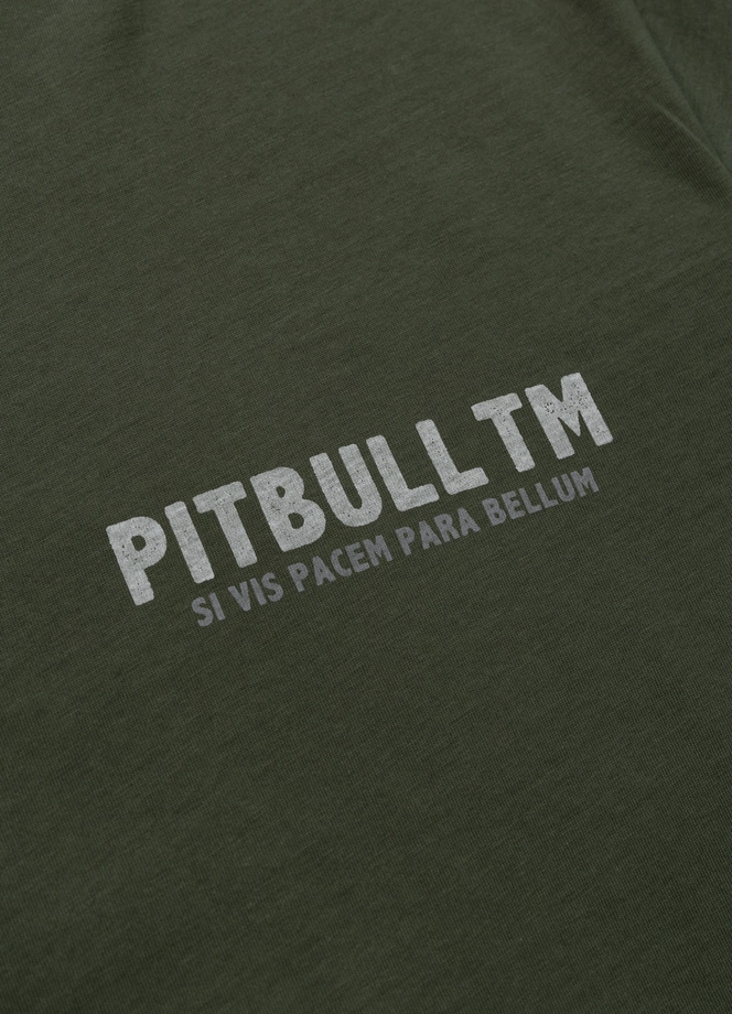 Koszulka męska T-Shirt Pit Bull Pitbull Parabellum ciemno zielona