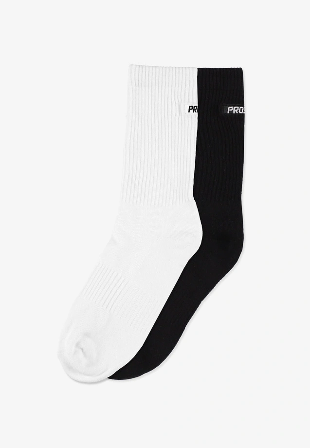 Skarpety Prosto Glide 2pak białe/czarne