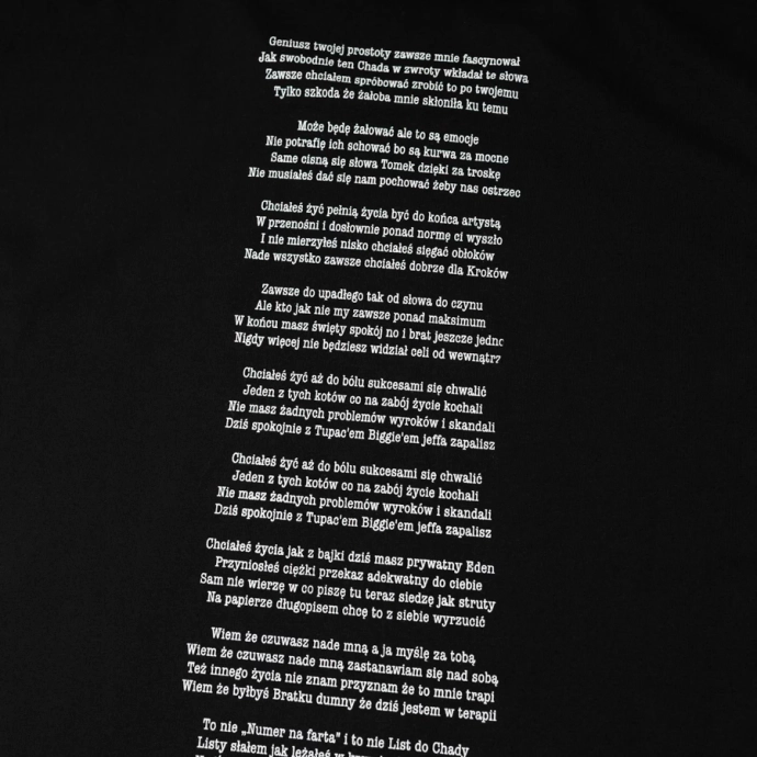 Koszulka męska T-shirt Chada Proceder Żyć aż do bólu czarna