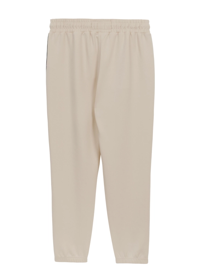 Komplet dresowy męski Pitbull Pit Bull Powers off-white kremowy