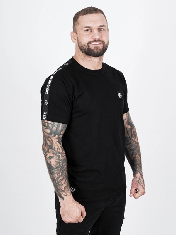 Koszulka męska t-shirt Środowisko Miejskie Laur lampas czarna