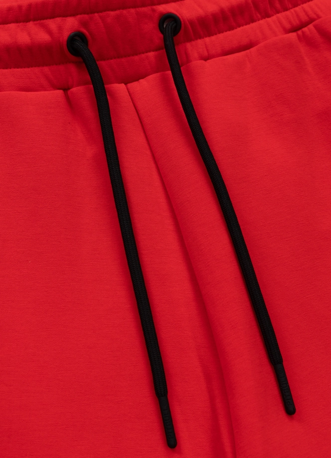 Spodnie męskie dresowe Pitbull Pit Bull Dogwood Pocket czerwone