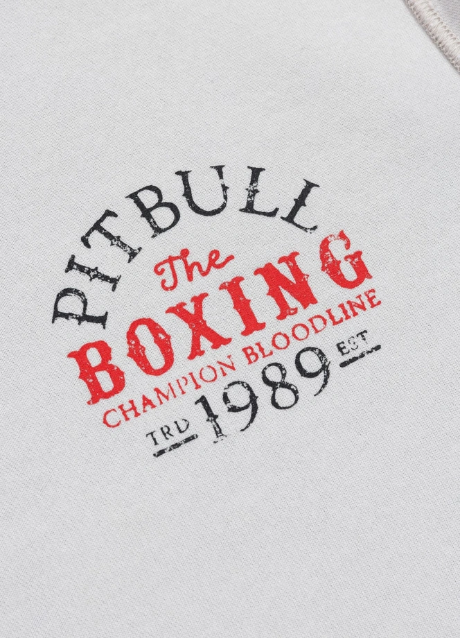 Bluza męska bez kaptura Pitbull Champion Bloodline biała
