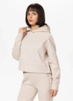 Bluza damska z kapturem Pitbull Discovery beżowa