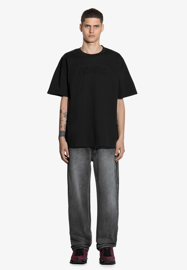 Koszulka męska t-shirt oversize Prosto Zont czarna